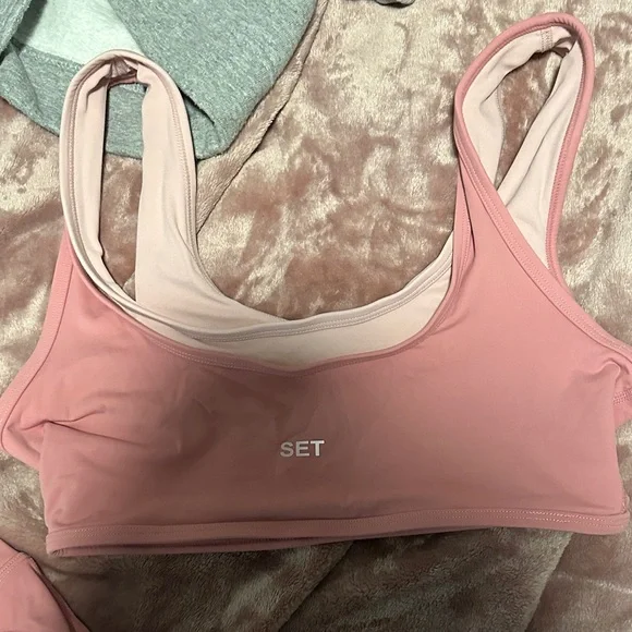 Women's Pink Set Active - Picture 2 of 5